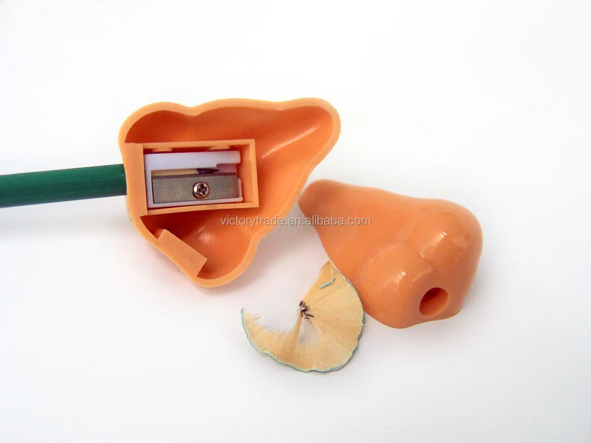 Vs01 Plastic Funny Nose Shape Double Holes Pencil Sharpener Blades Buy Pencil Sharpener Blade