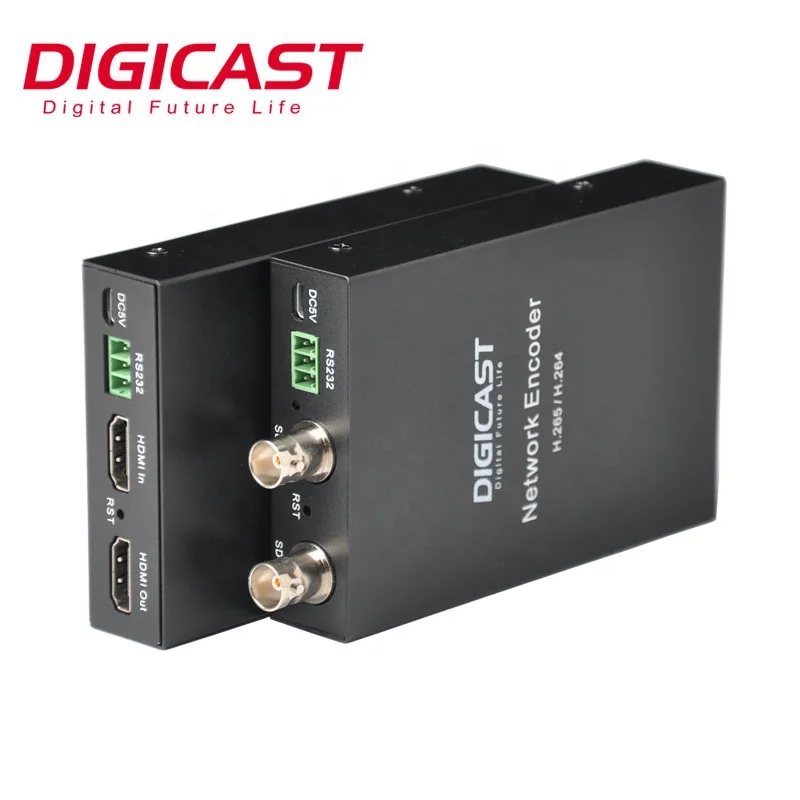 

DIGICAST Professional 4K H.264 H.265 HEVC ProVideo Streaming Encoder RTMP RTSP SDI Recording Encoder