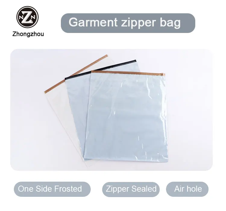 eco friendly high grade custom printed own logo transparent ziplock pe plastic packaging bag for underwear