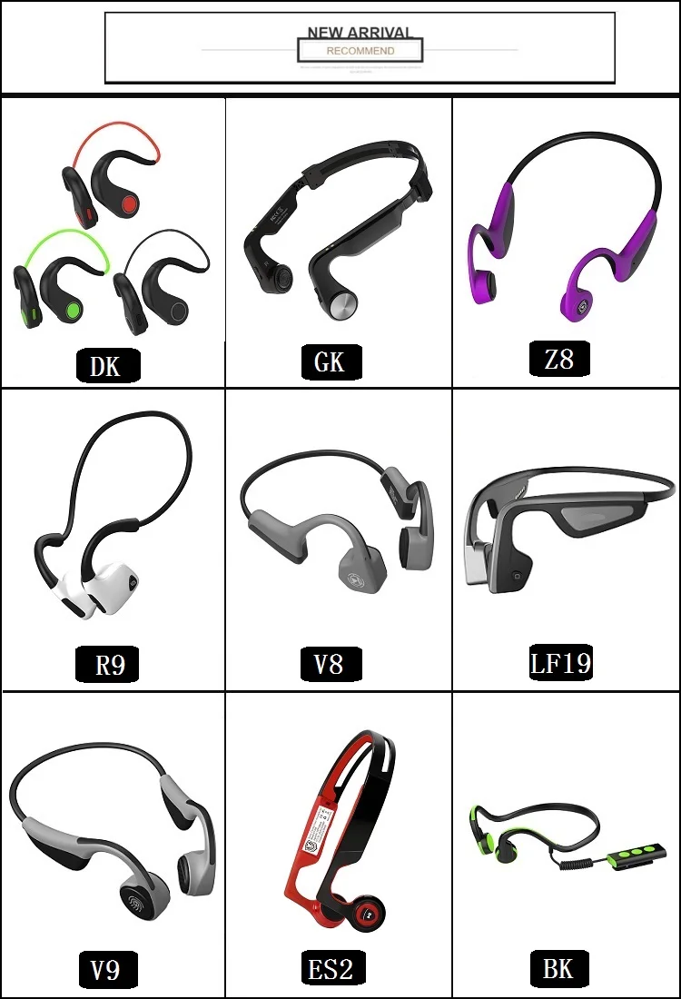 Wireless Headphone Transmitter Receiver Bone Conduction headphone Transducer Headset With Microphone - ANKUX.COM