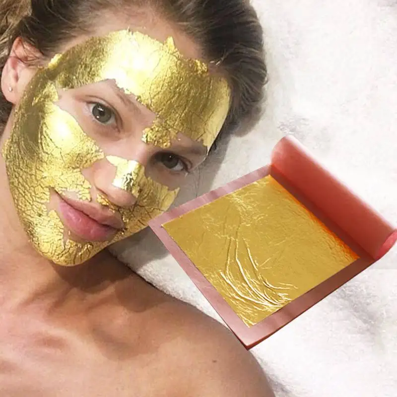 

Hot sales gold facial mask  gold face mask 24k gold leaf used for face, nose, eyes, lips, neck, body skin care