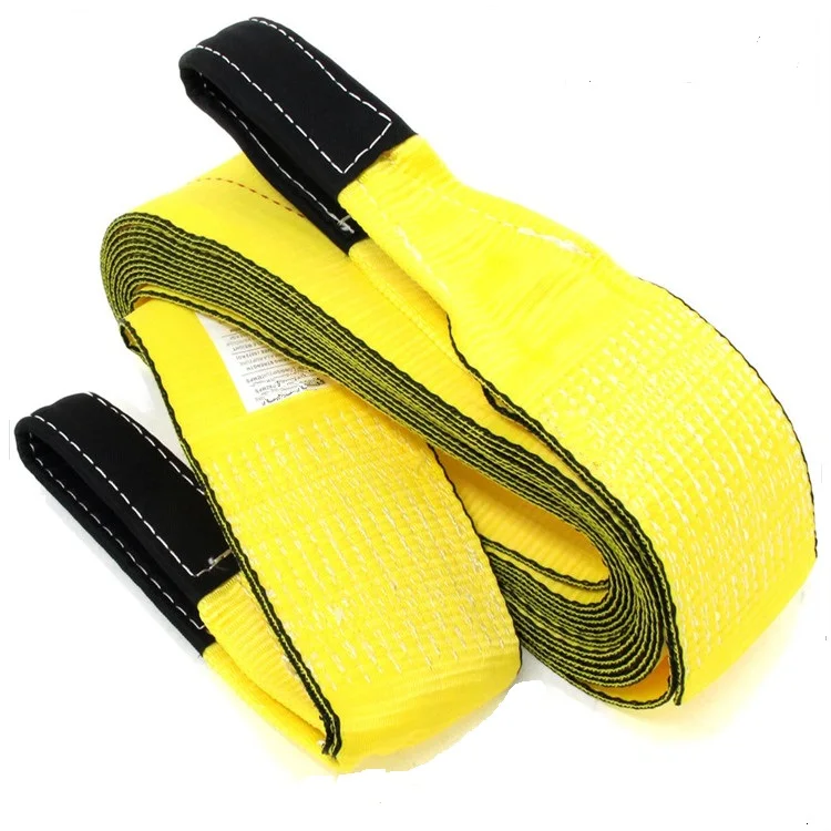 Polyester Flat Web Lifting Slings Belt Slings With Eyes - Buy Belt ...