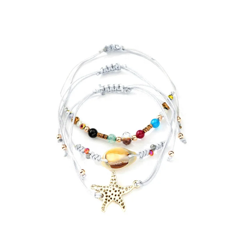 

Genya woven bracelet beach starfish bracelet smart bracelet gift for friends, Picture