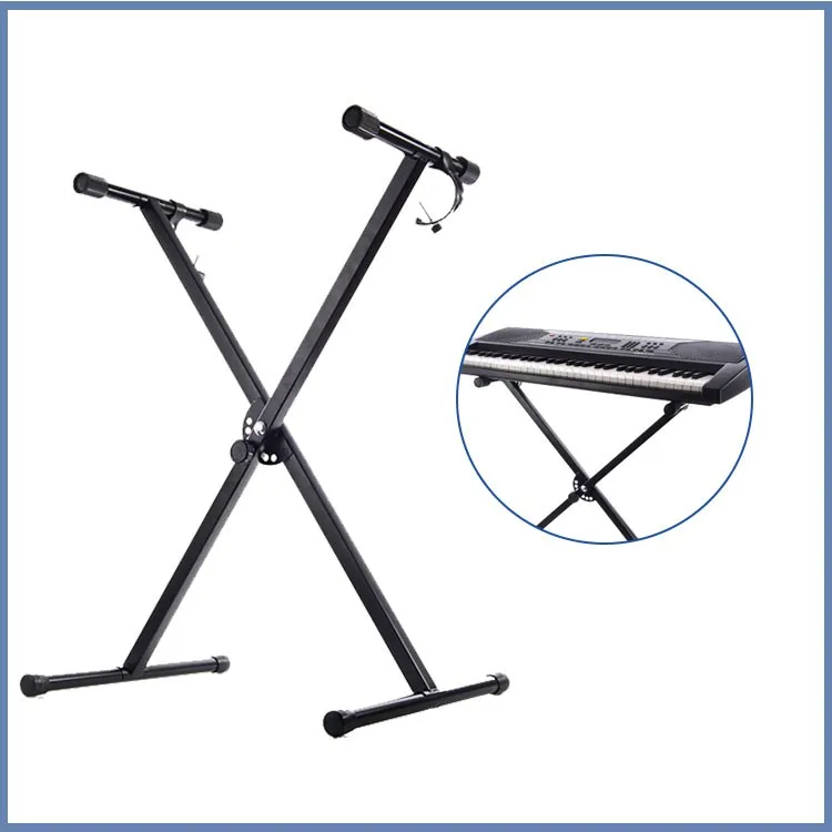 New Pyle One Tier Double Custom Adjustable Computer X Braced Heavyduty Keyboard Stand Buy