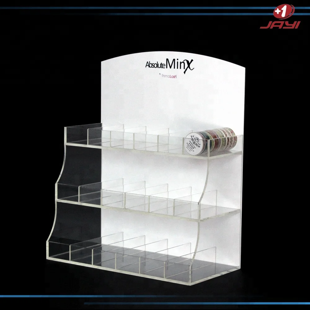 Bsci Factory Custom Made Best Selling Clear Acrylic Tiers Display Shelf