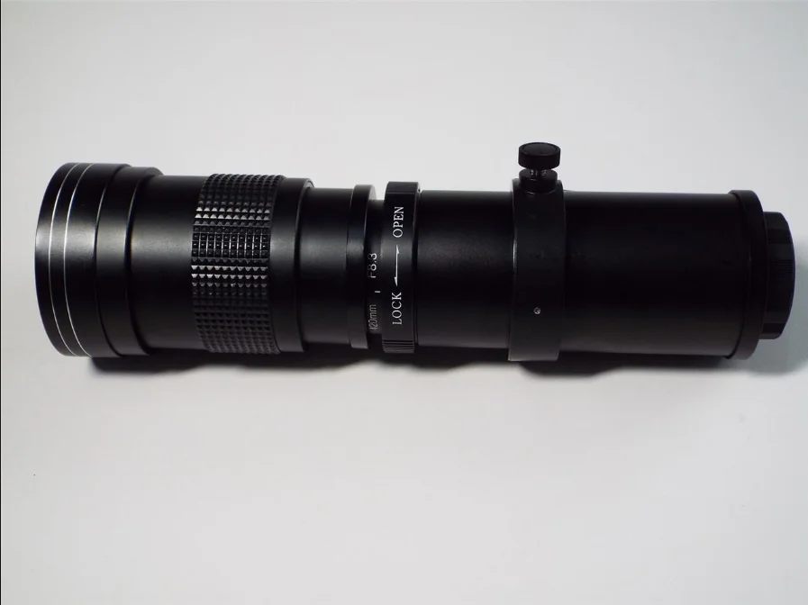 420800mm F8.316 Super Telephoto Manual Zoom Lens For Canon Eos Ef