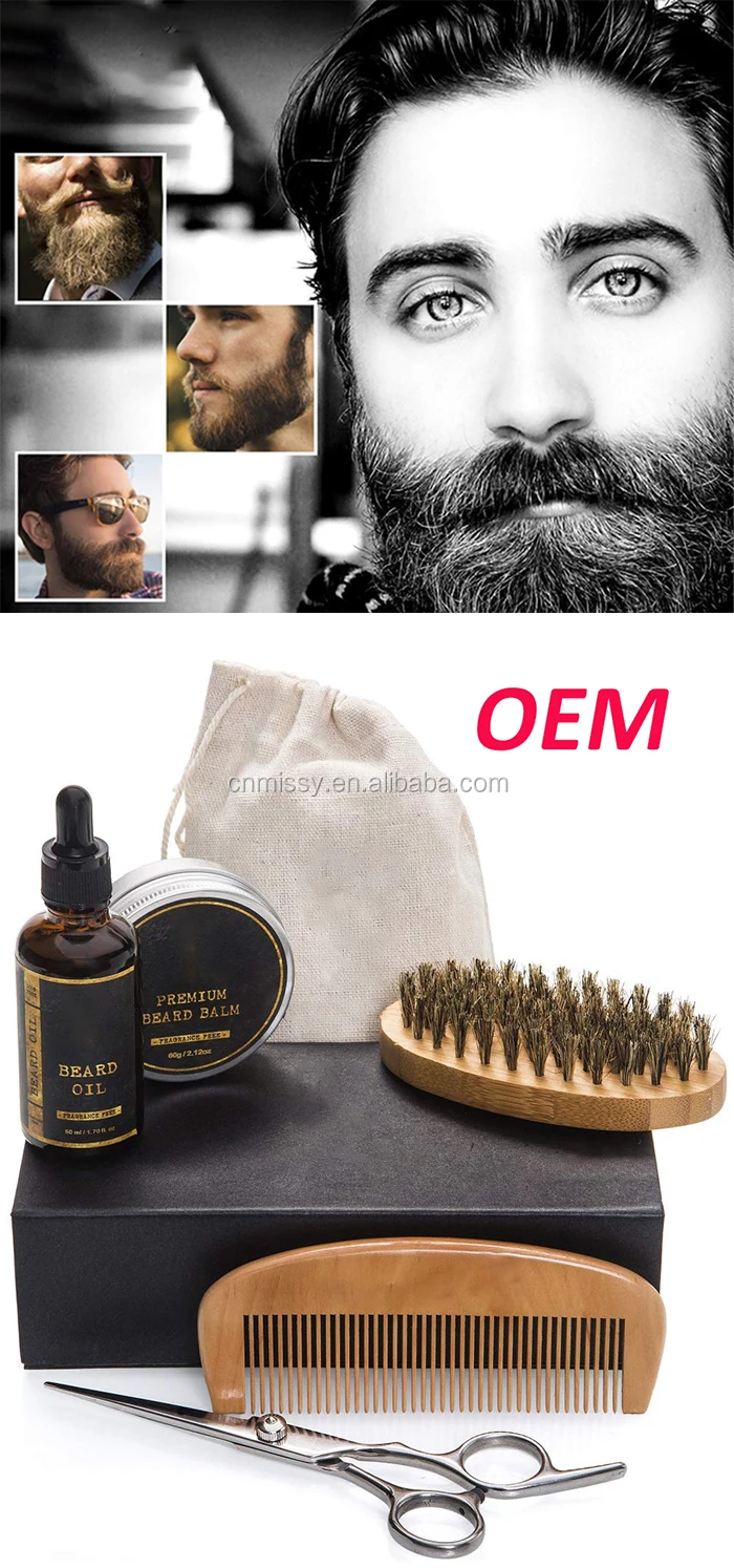 Best Beard Grooming And Trimming Kit For Men Care Growth T Set Beard Brush Scissors Oem Oil 2676