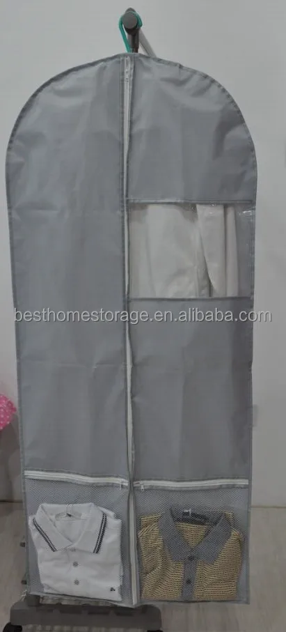 Breathable Garment Bag With See Through Window Shoe Breathable Garment Bag With See Through Window Shoe Pocket