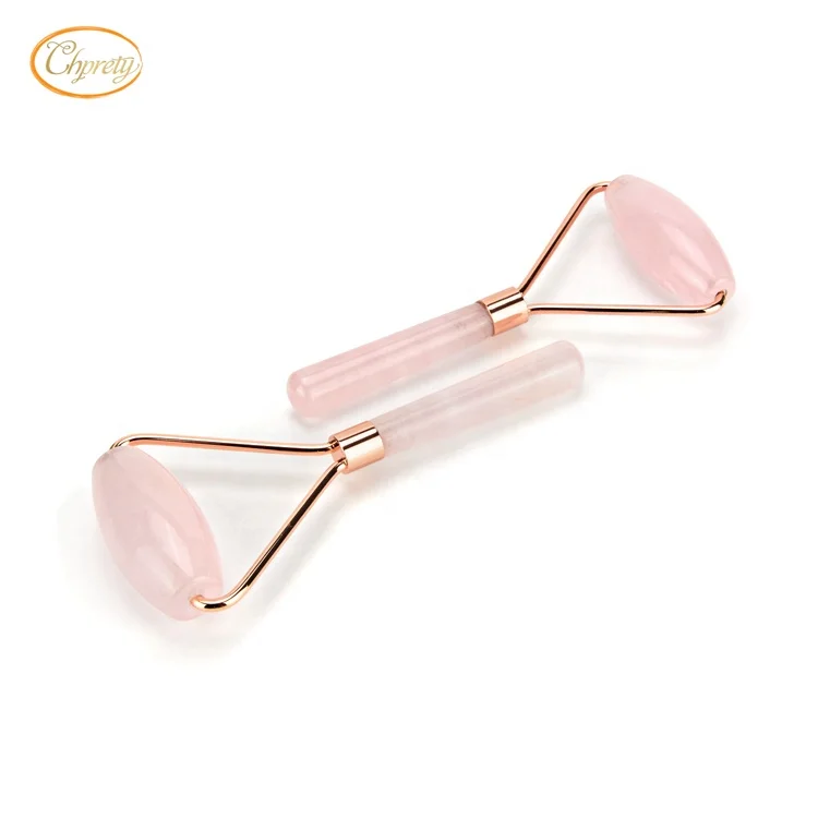 Wholesale factory directly sell Massage Anti-Aging Facial Tool natural rose quartz Crystal jade Roller for face and body