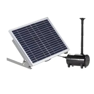 Image of 10W Solar Water Pump Kit with Mushroom and Blossom Spray Heads for DIY Pond Water Feature fish Pool Garden bird bath fountain