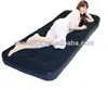 Self inflating single size flocked air mattress