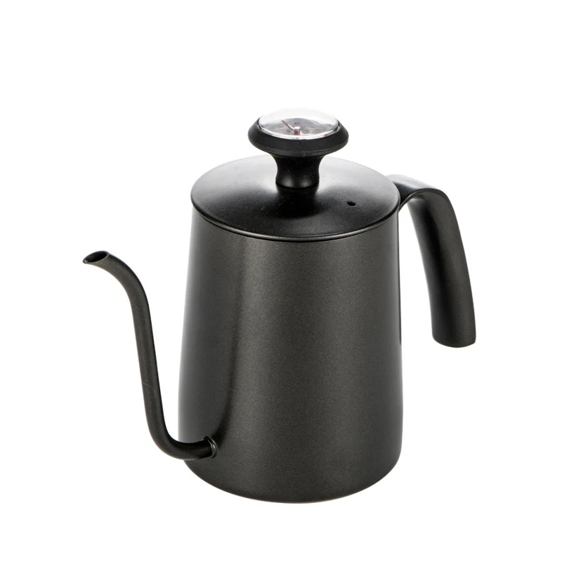 
Wevi 600ml Black Vintage 304 Stainless Steel Gooseneck Kettle Hand Pour Over Coffee Tea Pot 