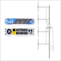 

600W Professional FM Broadcast Radio Transmitter + DP100 1/2 wave four bay dipole antenna + 30 meters cable with connectors kit