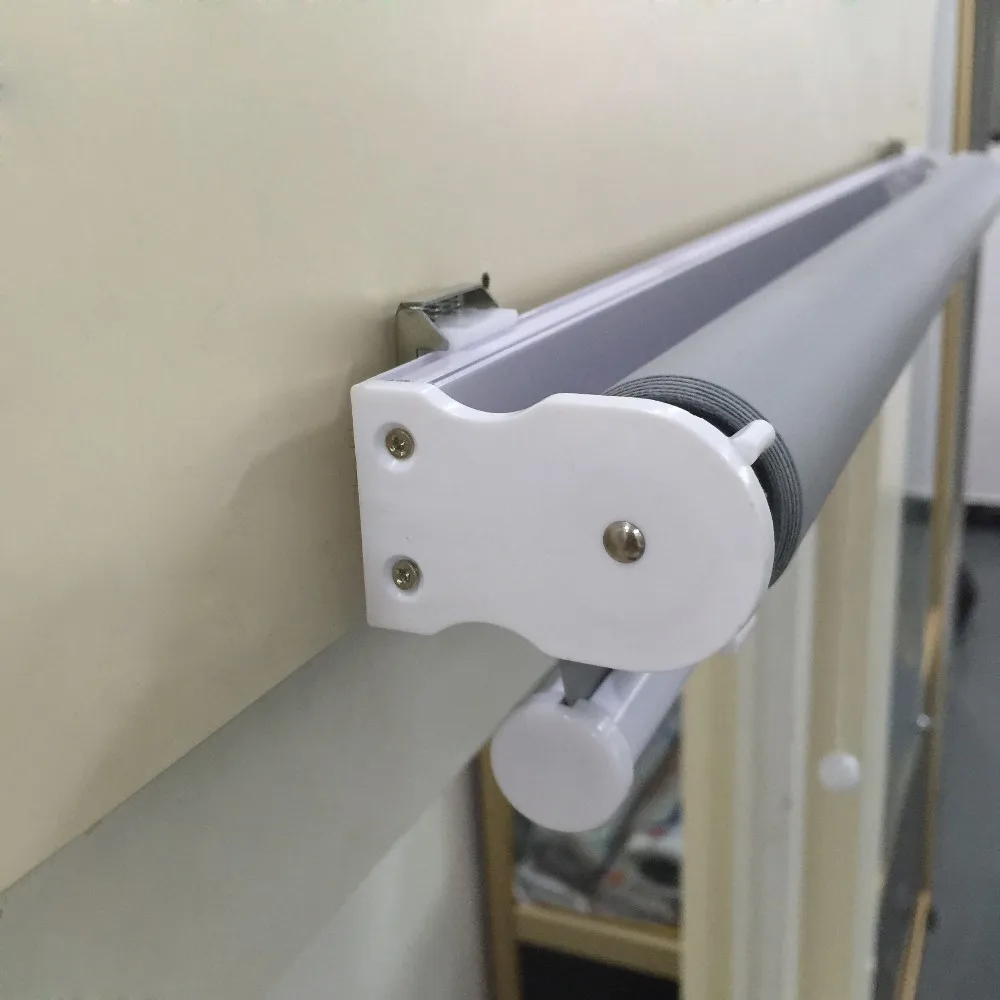 Half Auto Spring Mechanism Cordless Window Roller Blinds Window Shades