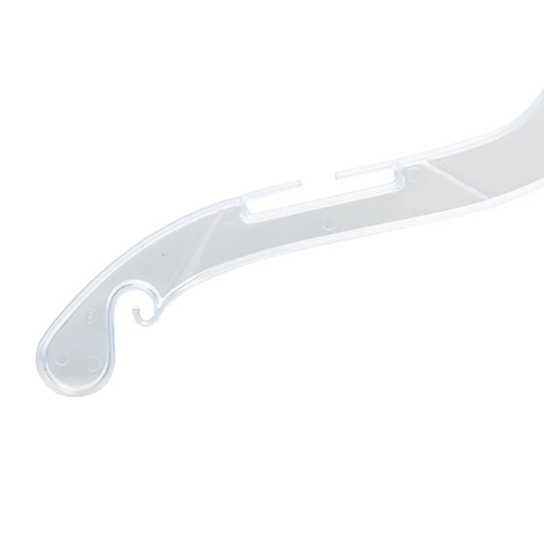 43cm Thick Plastic Hangers , Transparent Plastic Dress Hangers