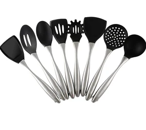 Image of Premium Kitchen Utensils with Stainless Steel Handles Non-Stick 6 Piece Cooking Utensil Set