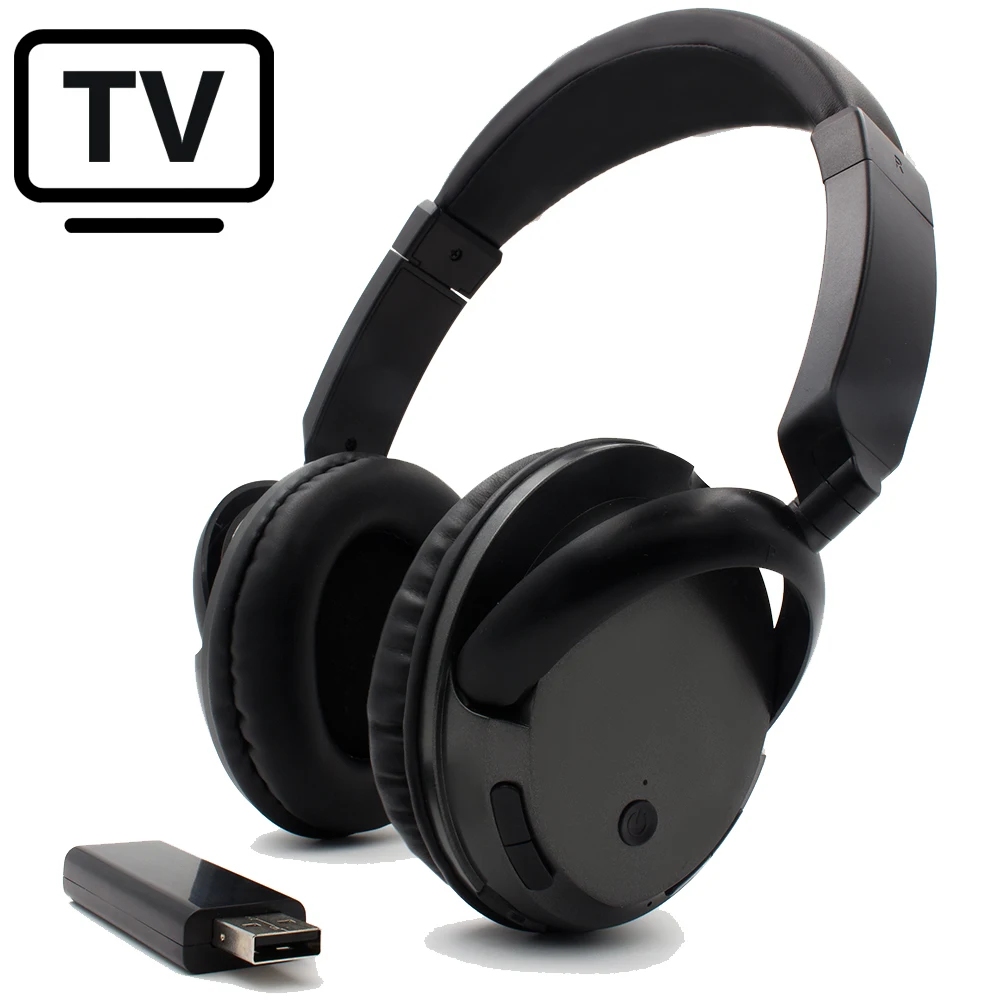 2019 new wireless stereo headphones for TV ,OVER-Ear TV cordless headset with RF Transmitter