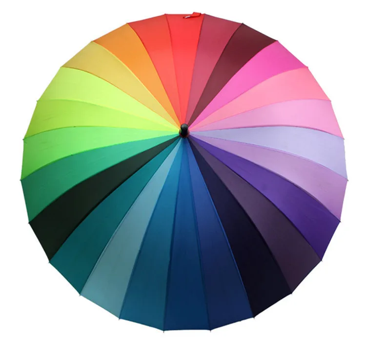

Customized Straight Rainbow Umbrella, Colorful