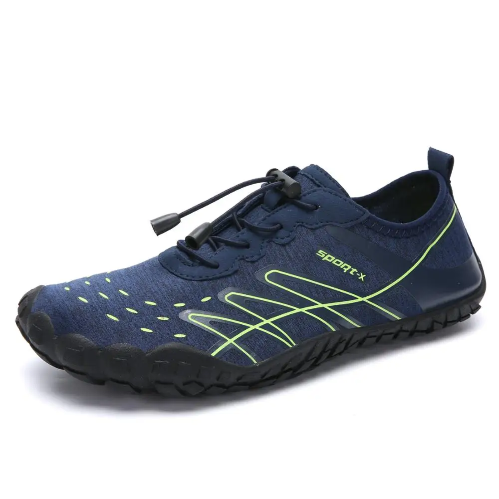 

Mens Womens Barefoot Gym Trail Running Walking Shoes S, Blue/khahi/black