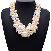 

Dvacaman fashion pearl necklace choker simulated declaration of luxury jewelry of good quality hotsale Necklace
