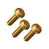 Factory supply good quality leather gold brass screw button stud