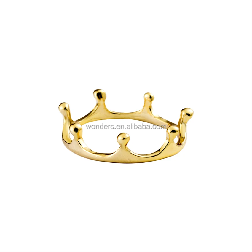 

Wholesale Gold Silver Rose Gold Plated Crown Ring Alloy Jewelry Fancy Rings For Party Girls Women Accessories, Gold/silver/rose gold plated color