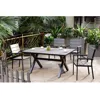 Modern Plastic Wood Outdoor Dining Set Garden Poly Wood Dining Set Chair and Table