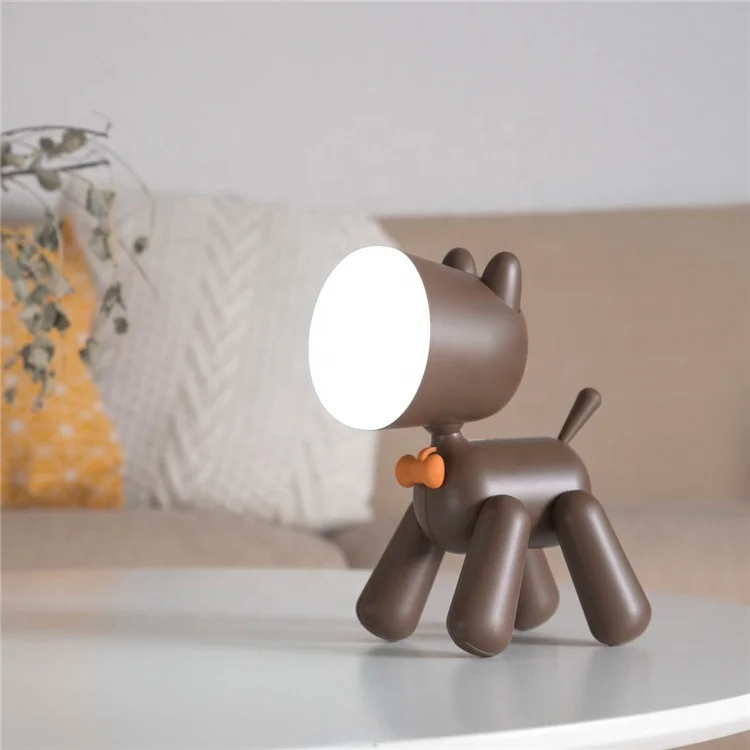 Janpim New Design Puppy Style LED Night Light Moveable Body USB Rechargeable Built-in Battery Table Lamp For Kids