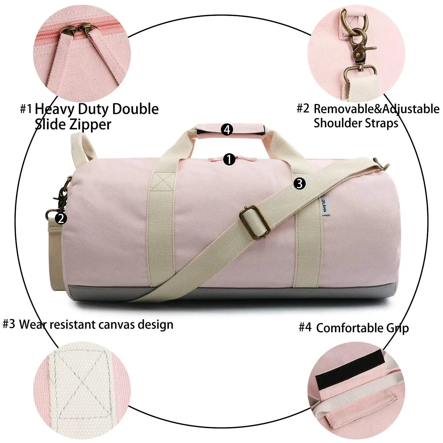 canvas weekender duffle bag