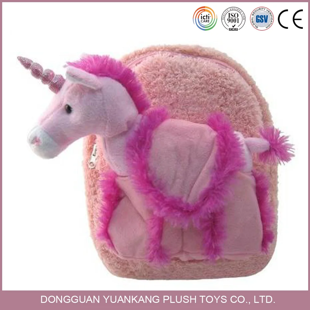 unicorn stuffed animal backpack