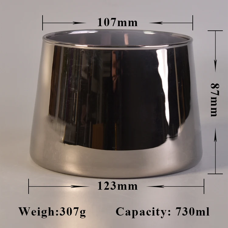 Unique electroplate glass candle holders wedding decor