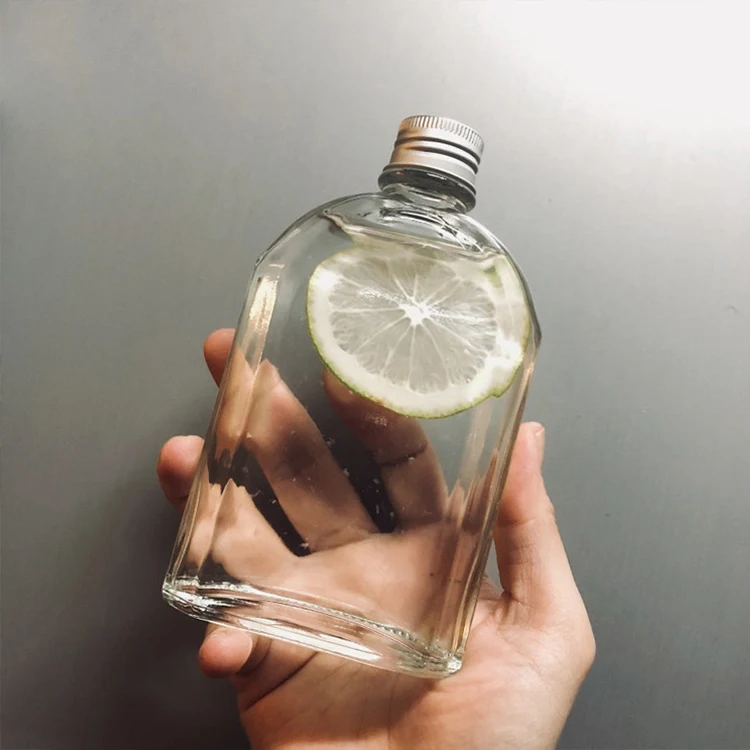 250ml transparent energy drinking glass bottle beverage bottle for juice