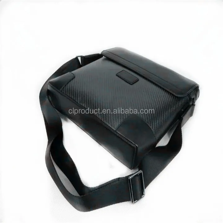 

2016 newest design luxury durable carbon fiber shoulder bag/packbag, "black and customized natural"