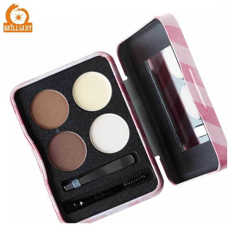 
Empty rectangular cosmetics brush metal tin box for makeup kit 