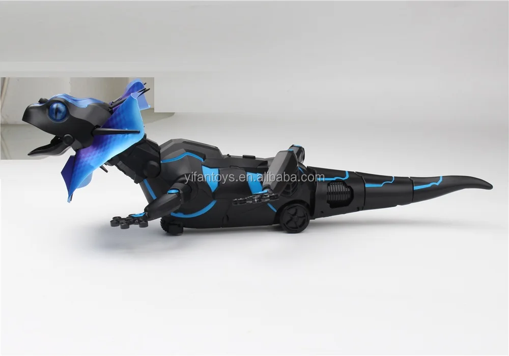 Remote Control Simulation Rc Lizard With Light Prank Induction Crawling