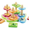 High Quality Kids Children Baby Early Childhood Education&Learning Intellectual Wooden Intelligence Four Sets Of Columns Toys
