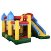 HI CE hot sale outdoor commercial inflatable bouncy house with slide and free air flow fan for sale