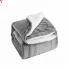 100% polyester material double sided plush thick sherpa fleece blanket