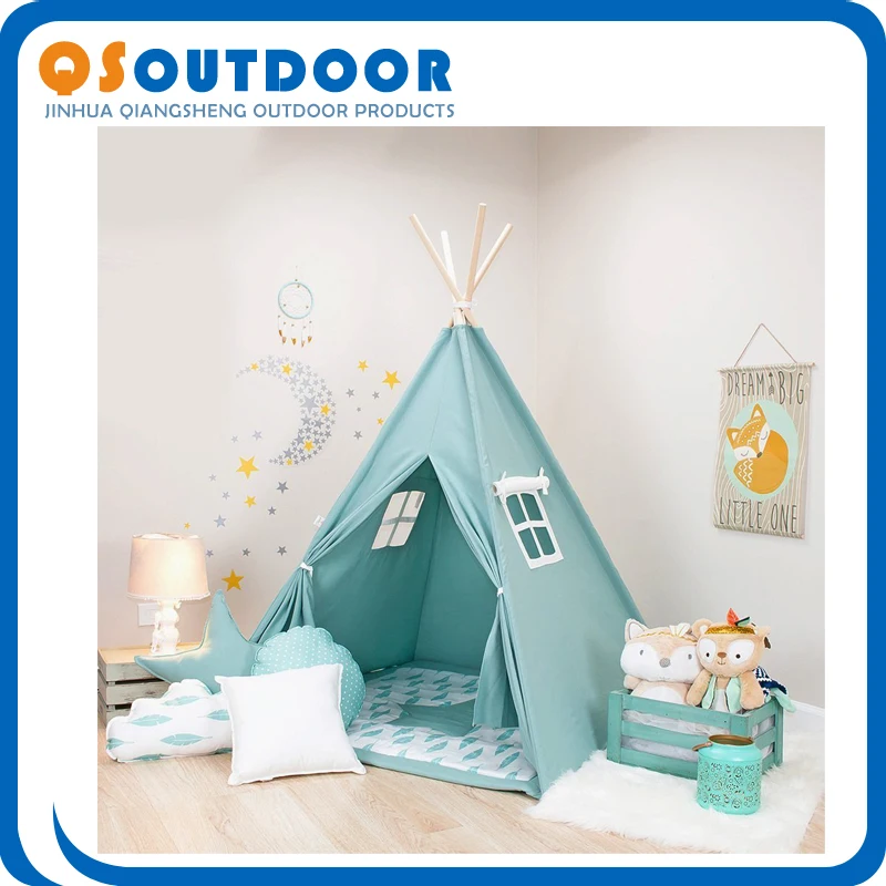Handcrafted Teepee Play Tent Kids Indoor Outdoor Playhouse 