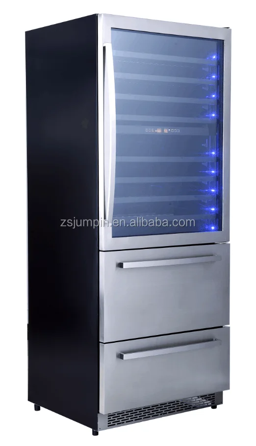 Electrical Control Built In Drawer Fridge Combine With Wine Cooler