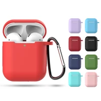 

New Protective Silicone Cover for Apple Airpod 1/2 Charging Case Cover With Hook