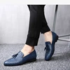 AL6248W New slip on casual pu leather driving loafers moccasins plus size spring autumn shoes for men
