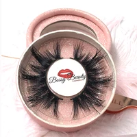 

Private label cosmetics mink fur eyelashes vendor 18mm luxury customized 3d mink lashes