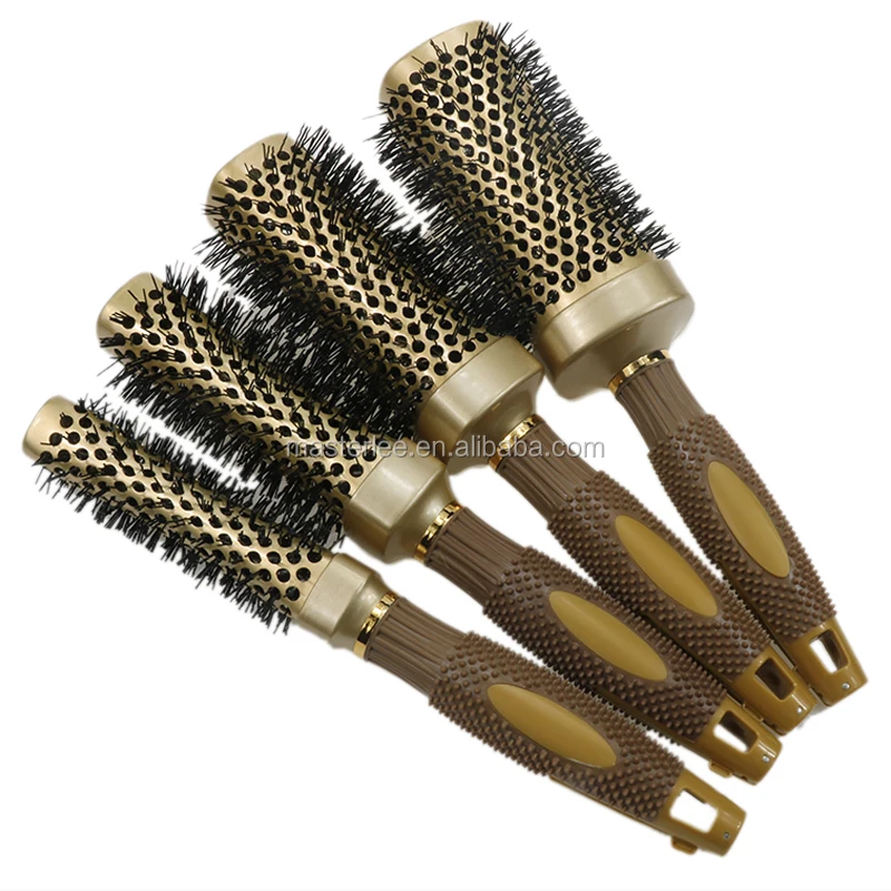 Masterlee Brand Nano Thermic Ceramic +Ion Heat Resistance Ceramic Hair Brush For Salon Hair Styling, Customised