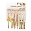 latest fashion gold jhumka earrings with round shape hoop stud earrings set for factory Wholesale NS8037193