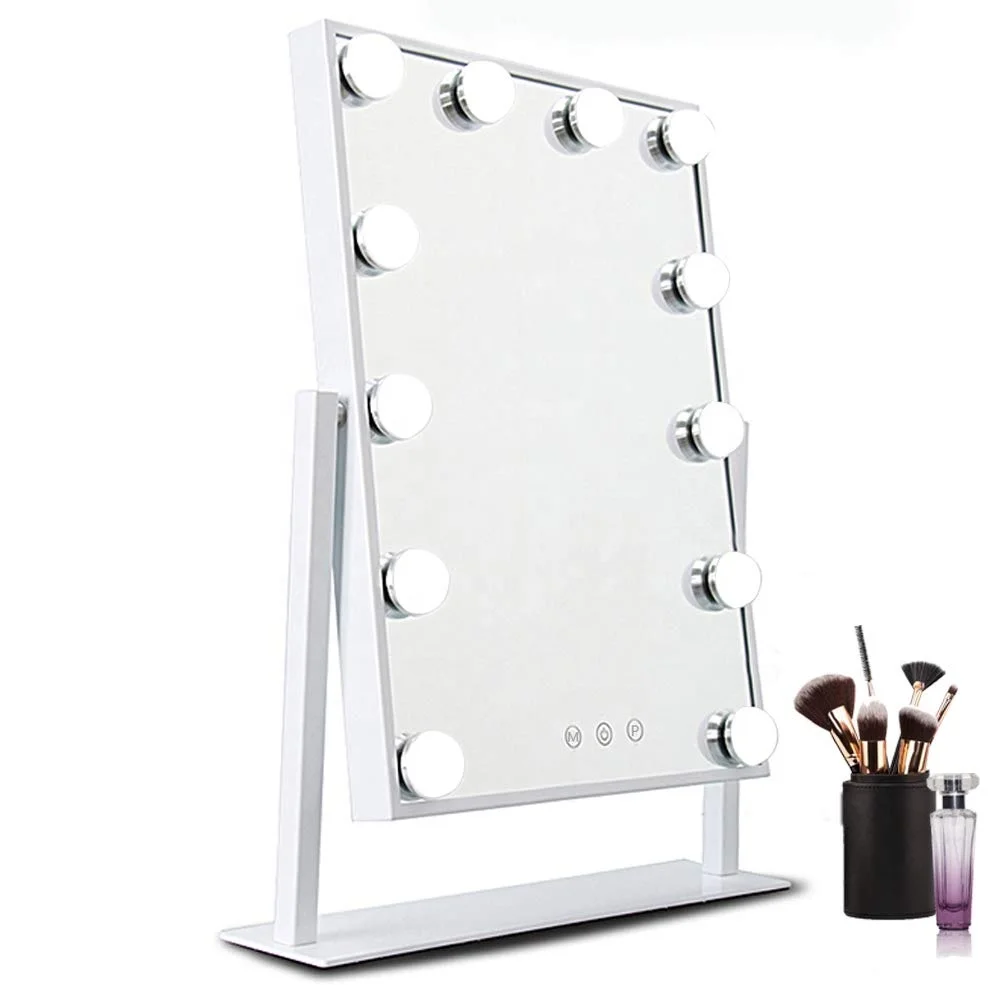 

Amazon Hotselling Dressing Table Hollywood Led Mirror with Light Bulbs