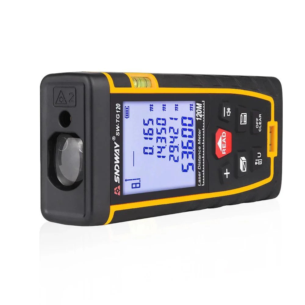 
SNDWAY SW-TG120 Handheld Portable Multi-functional laser distance meter 120m Accurate measurement 