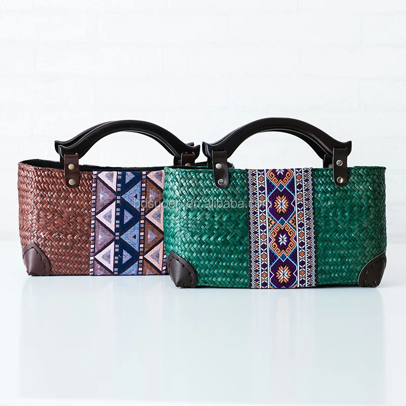 

2017 Summer Handmade Woman Beach Straw Hobo Bags