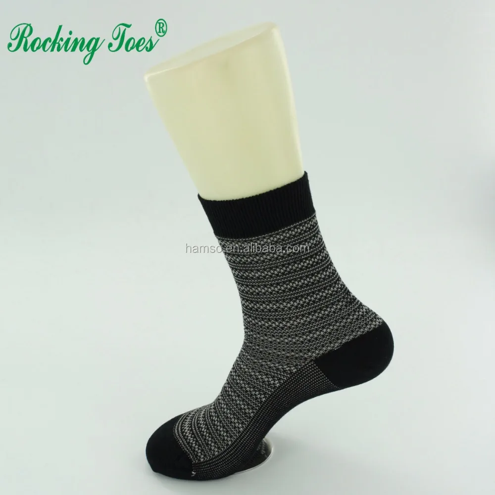 

Double cylinder ribbed reindeer socks men custom wholesale, Black or customized color