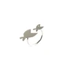 Fashion Cute Two Fishes Shape Open Rings Wholesale For Girls And Women